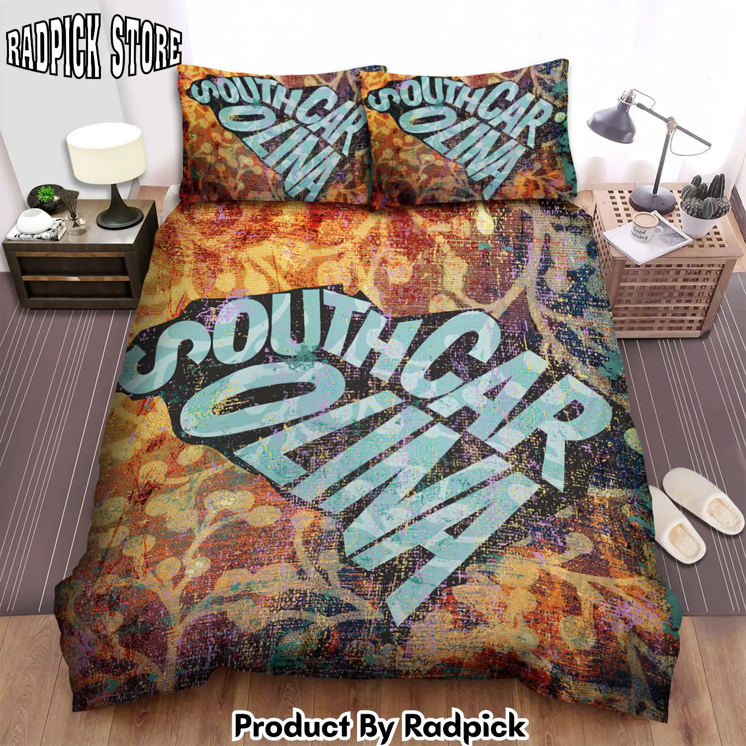 Radpick south carolina word art duvet cover bedroom sets comfortable bedding sets rp3272118